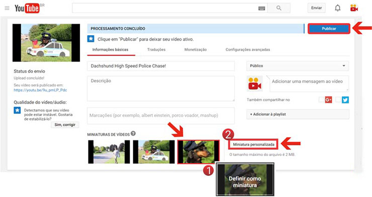 Miniatura personalizada